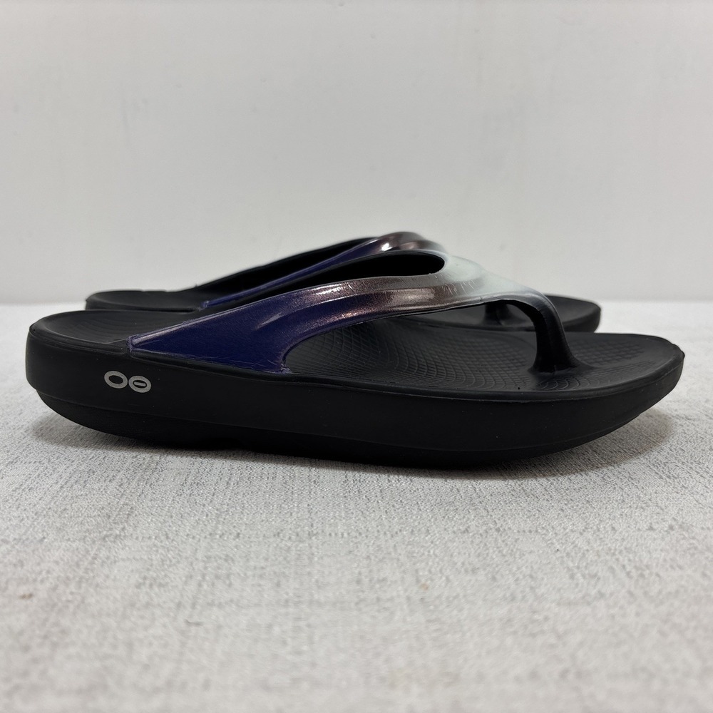 OOFOS‎ OOlala Luxe Thong Sandals Calypso Ombre Women's Size US 7 - Picture 2 of 11
